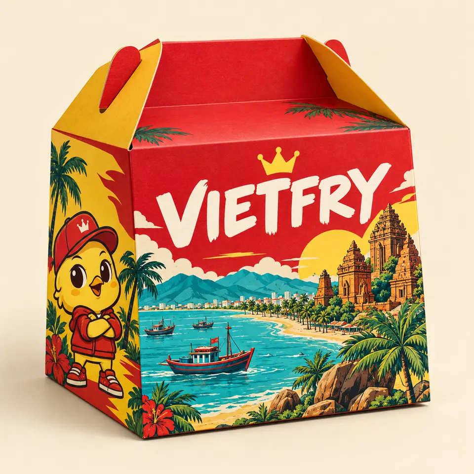 Hộp gà VIETFRY bộ Nha Trang